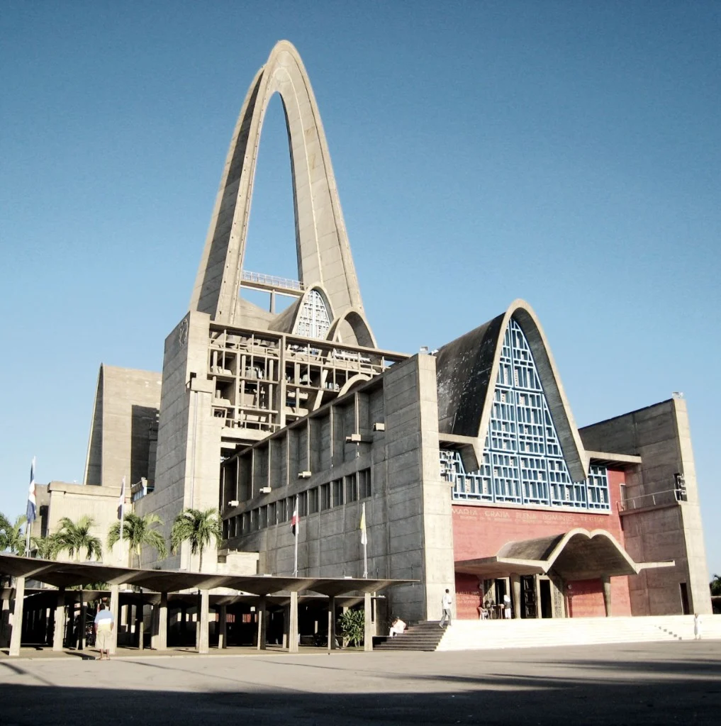 Basilica of Our Lady of Altagracia in Higüey under a clear blue sky