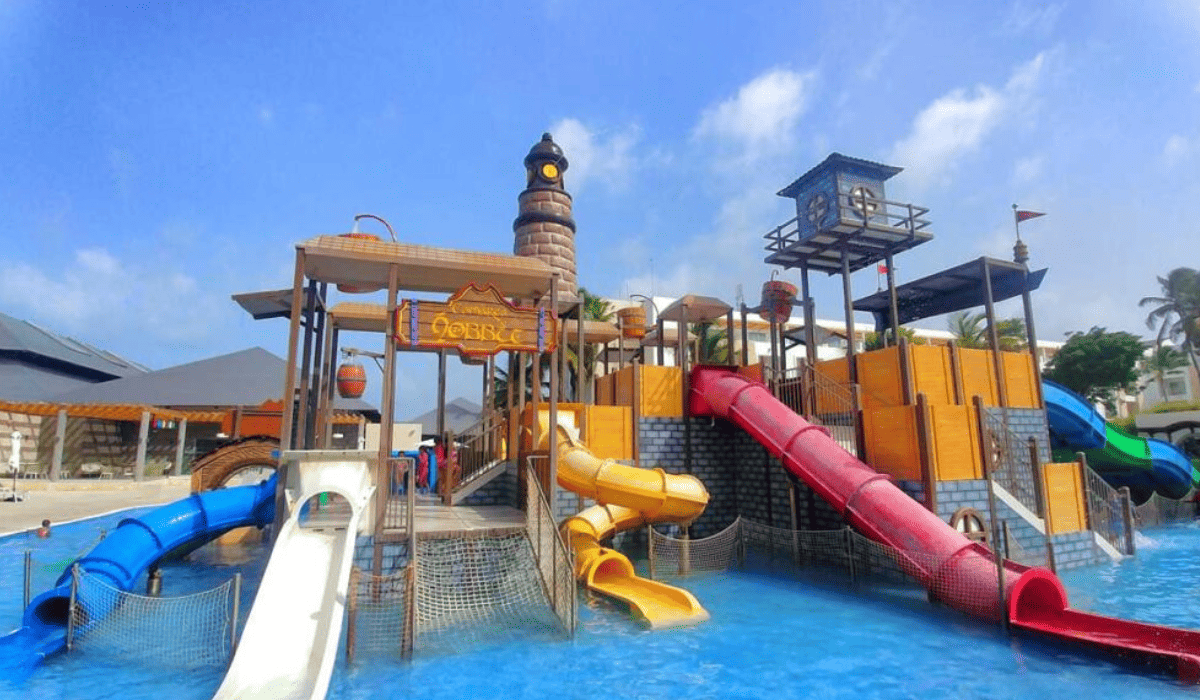 huge waterslide in Princess Family Club Bavaro Punta Cana