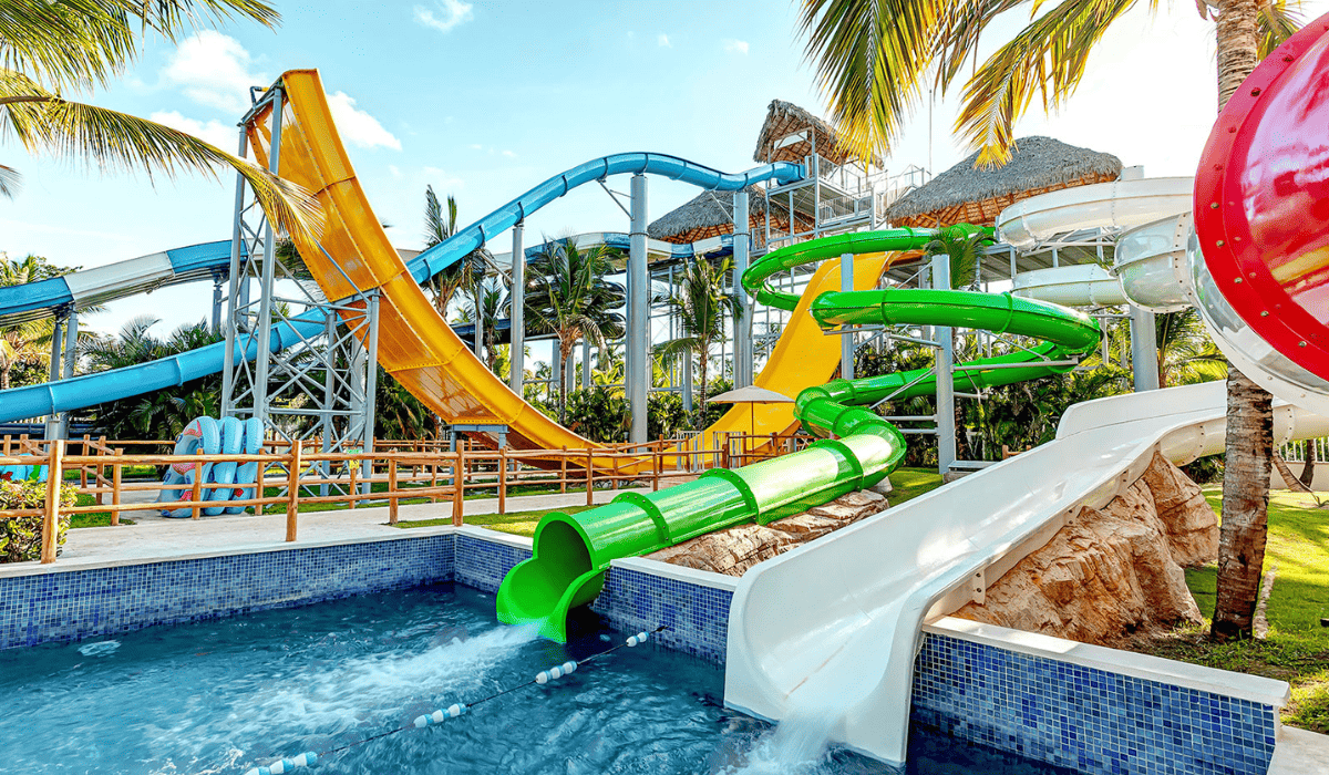 huge waterslide in Royalton Splash Punta Cana