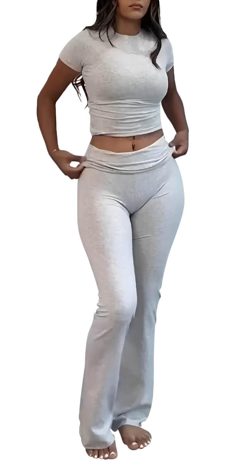 Cute Airport Outfits: ZFLM Comfy Two-Piece Set